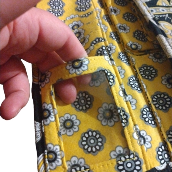 Retired Vera Bradley Yellow Bird Crossbody Wallet Attachable Strap Multipocketed - Picture 11 of 12